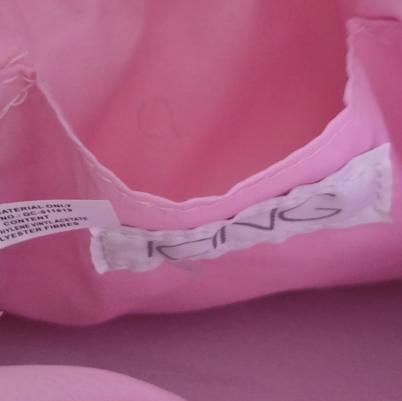 Icing Pink and Gold Shoulder Bag with Plush Texture and Rounded Shape - Picture 7 of 15